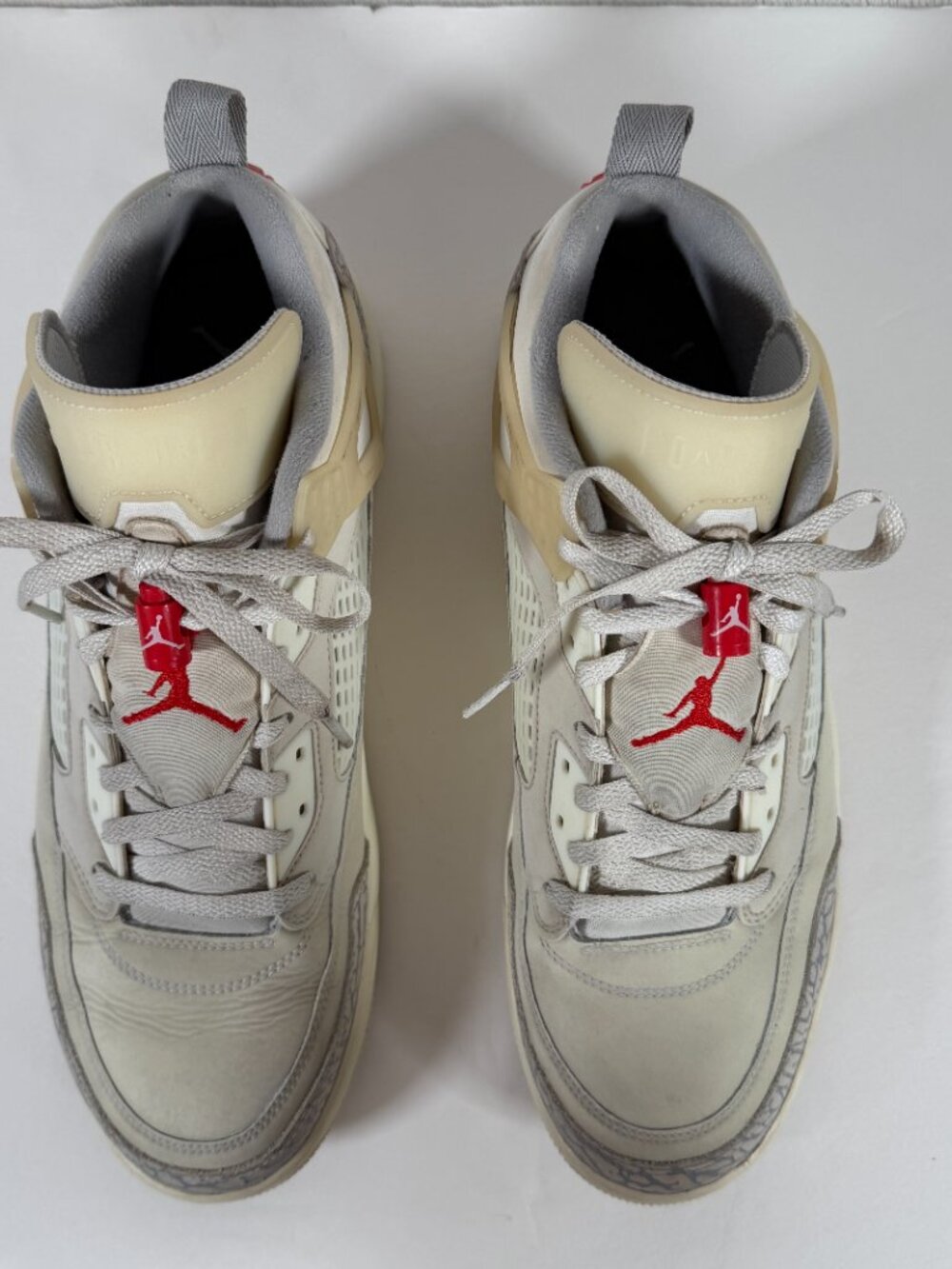 Nike Air Jordan Spizike Sneakers Men Size 13 Brooklyn Low Coconut Milk EUC - Picture 2 of 10